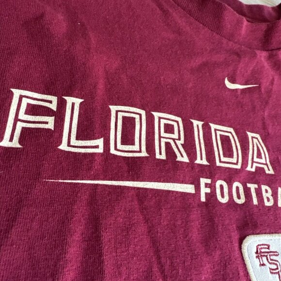 Nike Team Florida State University Football‎ Mens Vintage FSU College Shirt Sz M - Picture 7 of 9